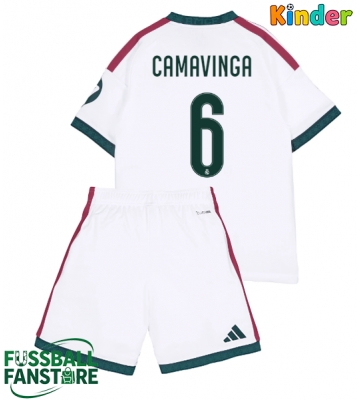 Real Madrid Eduardo Camavinga #6 Replik Heimtrikot Kinder 2026-27 Kurzarm (+ Kurze Hosen)